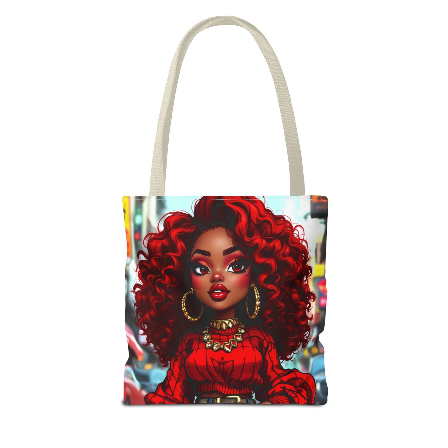 Ruby Red Girl Tote Bag - Stylish and Practical Carry-All for Fashionable Women