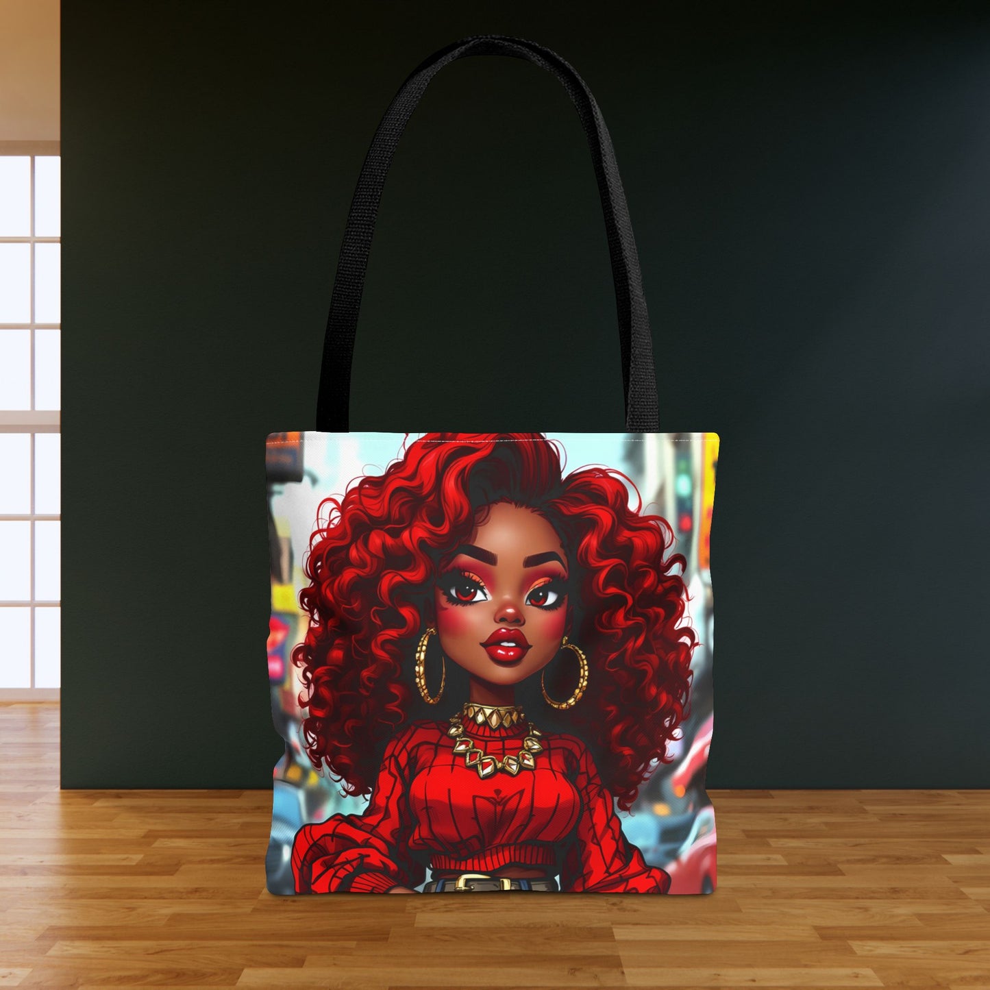 Ruby Red Girl Tote Bag - Stylish and Practical Carry-All for Fashionable Women