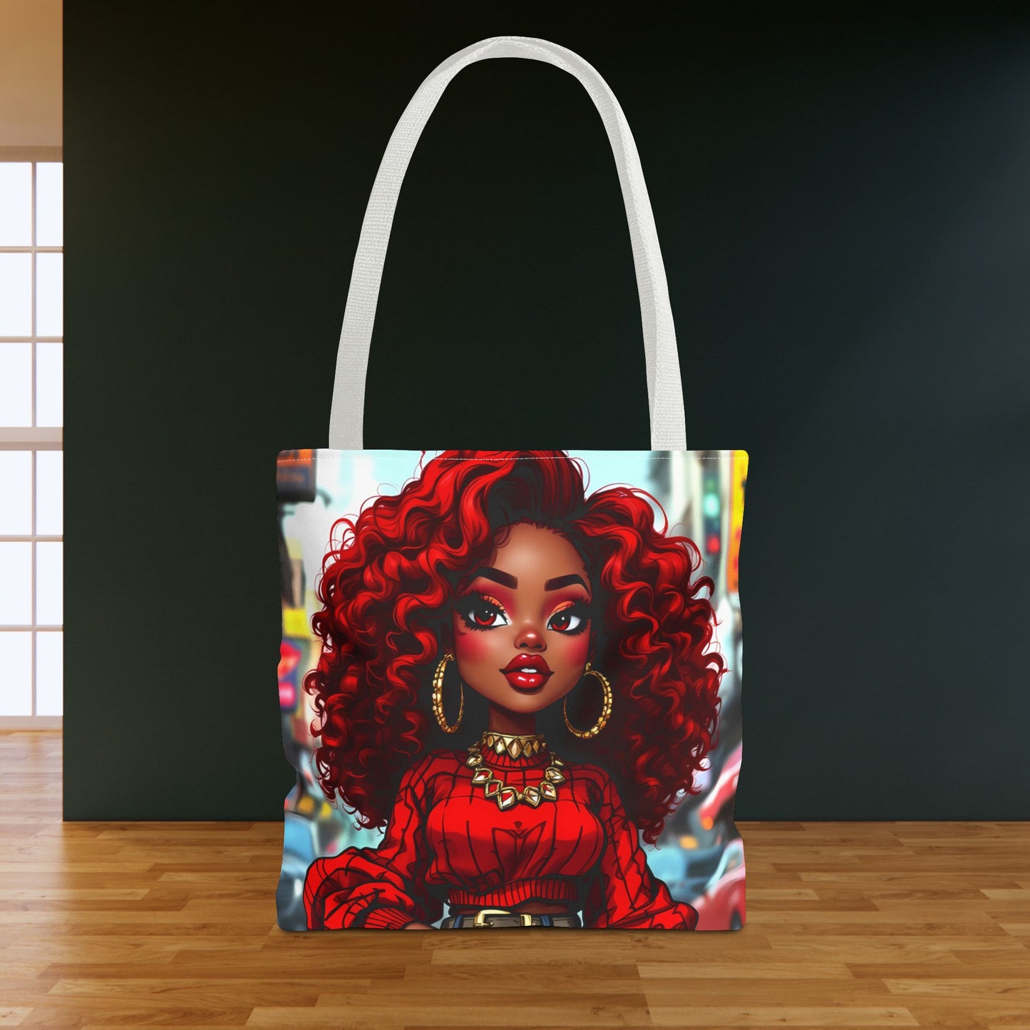 Ruby Red Girl Tote Bag - Stylish and Practical Carry-All for Fashionable Women
