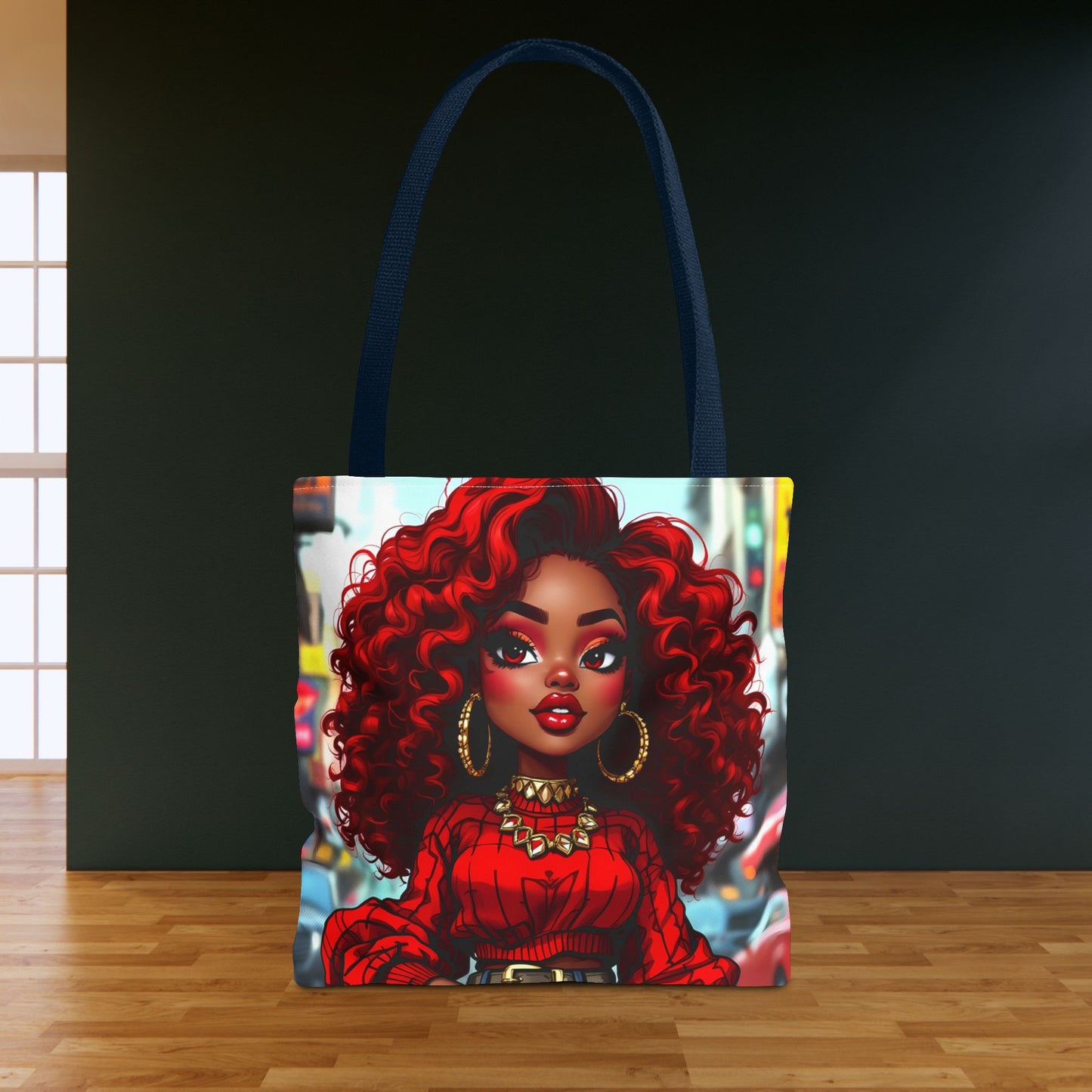 Ruby Red Girl Tote Bag - Stylish and Practical Carry-All for Fashionable Women