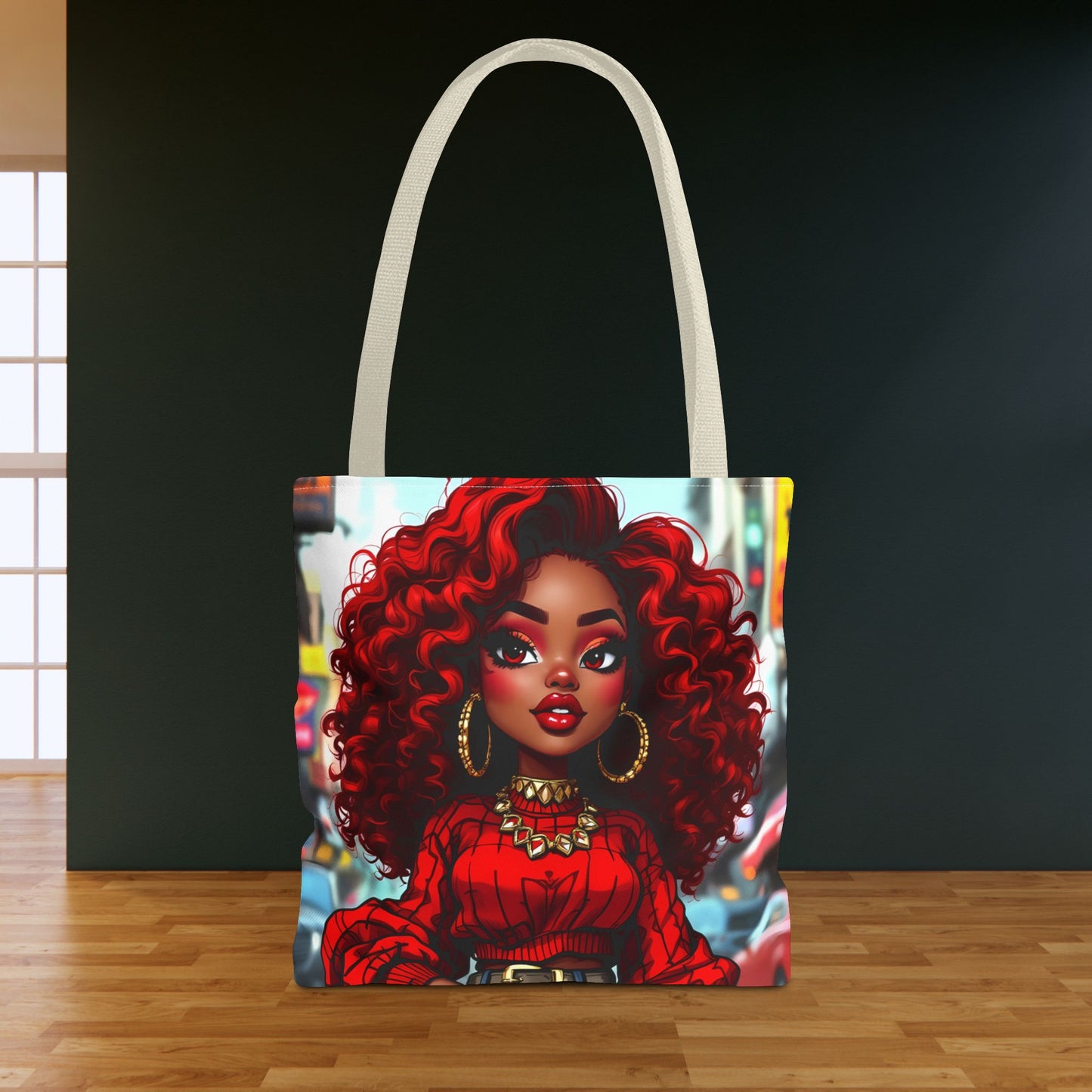 Ruby Red Girl Tote Bag - Stylish and Practical Carry-All for Fashionable Women