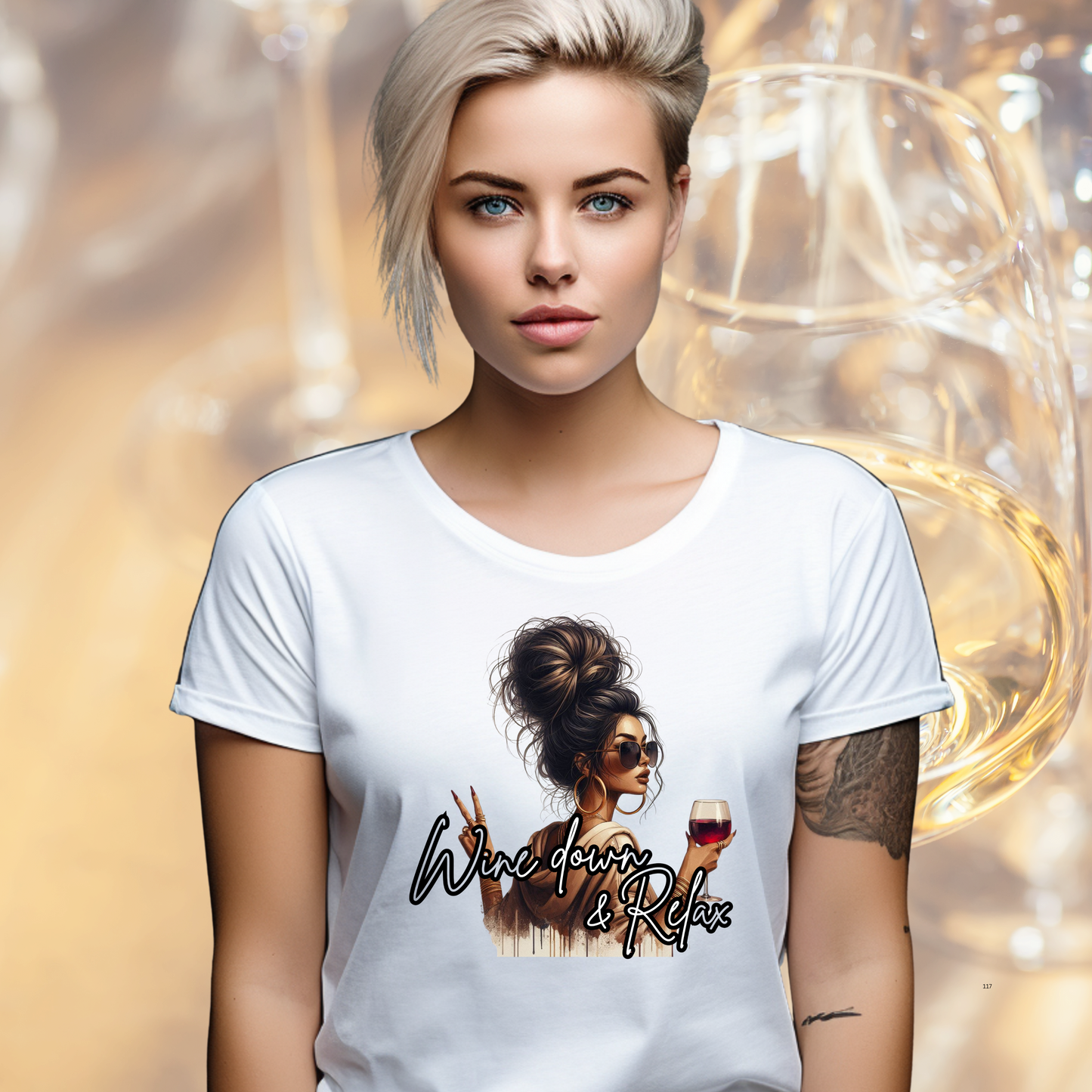 Wine Down & Relax Unisex t-shirt