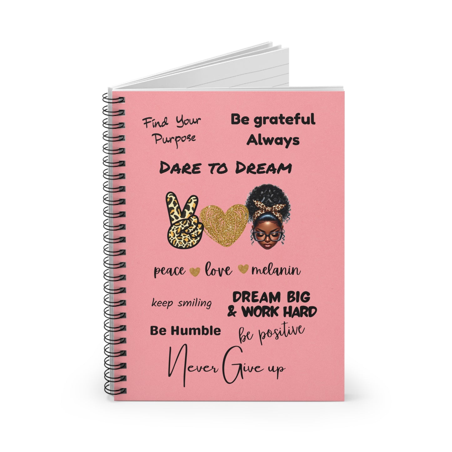 Motivational Quotes Spiral Notebook - Ruled Line