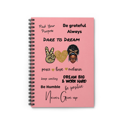 Motivational Quotes Spiral Notebook - Ruled Line