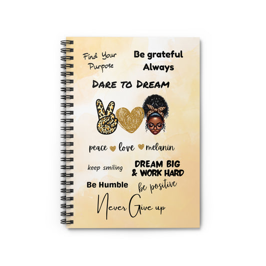 Motivation Quotes Spiral Notebook - Ruled Line