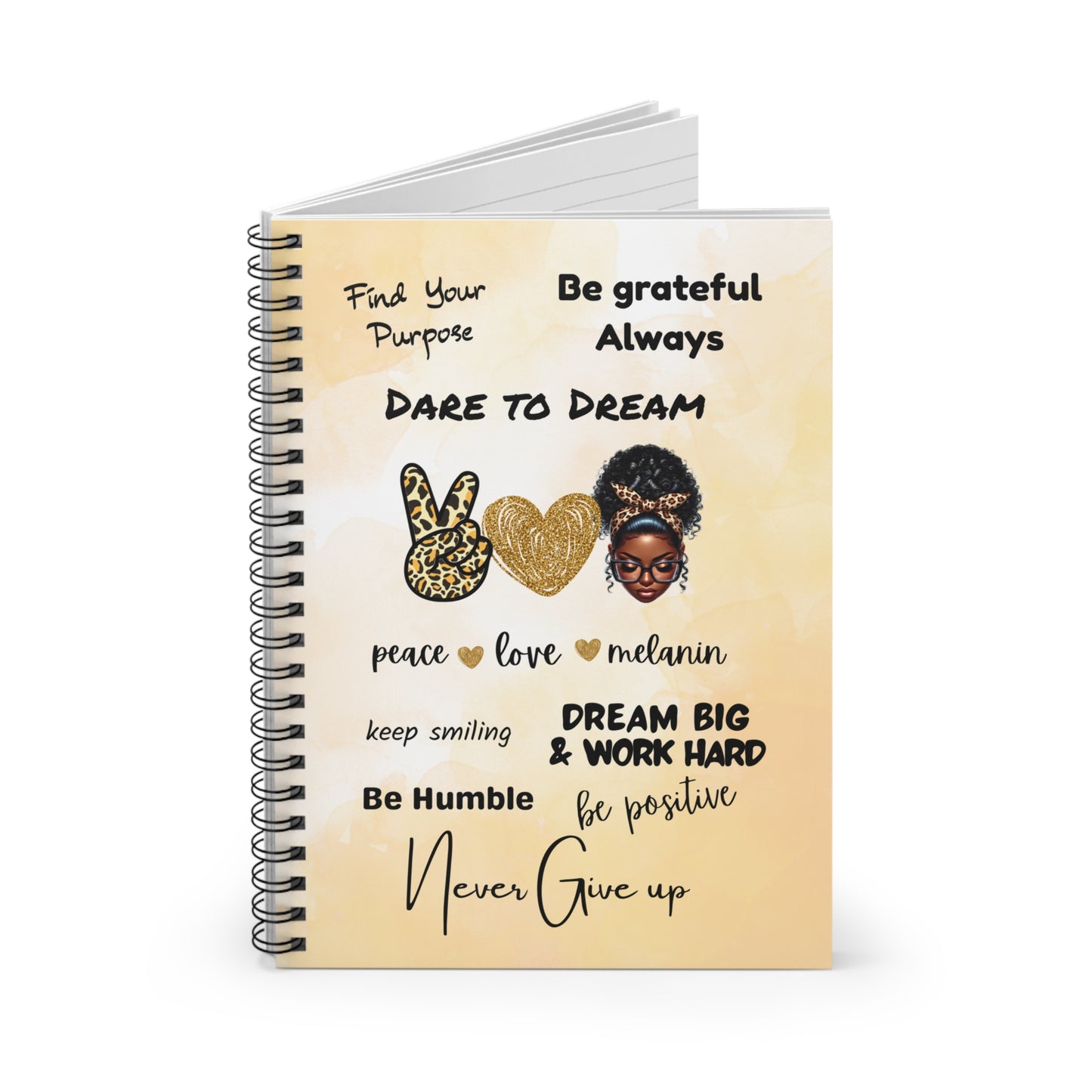 Motivation Quotes Spiral Notebook - Ruled Line