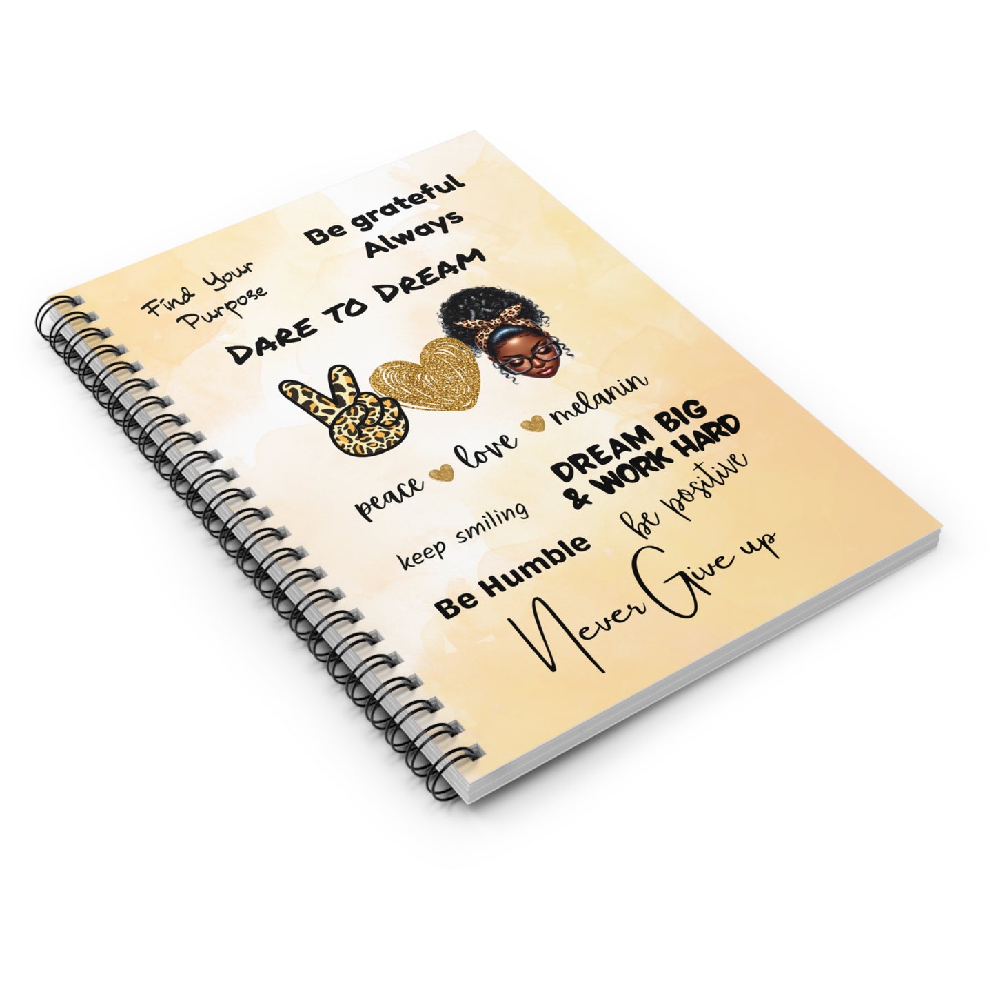 Motivation Quotes Spiral Notebook - Ruled Line