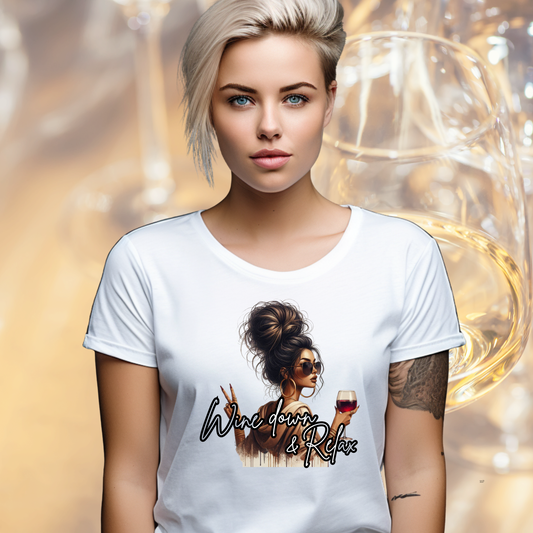Wine Down & Relax Unisex t-shirt