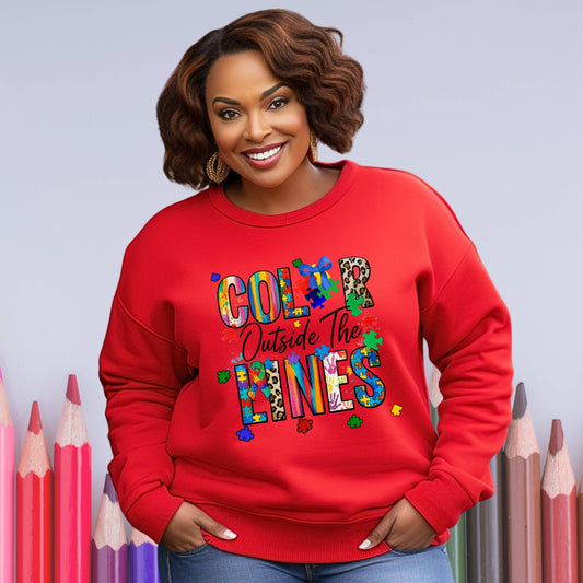 Color Outside The Lines Unisex Sweatshirt