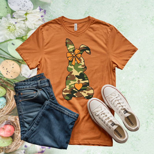 “Camo Cutie Bunny Tee” Unisex t-shirt